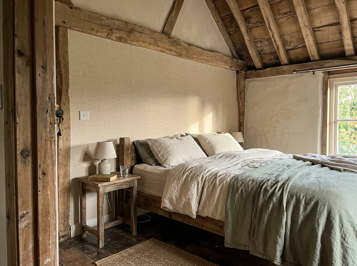 Professional wallpaper hanging in a Tunbridge Wells period property